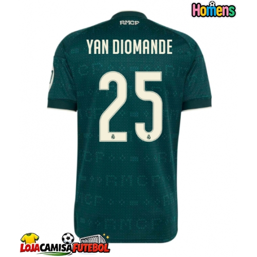 Camisa de Futebol Real Madrid Yan Diomande #25 Equipamento Secundário 2026-27 Manga Curta
